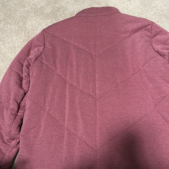 Three dots maroon quilted jacket w/ zip pockets L - Picture 7 of 12